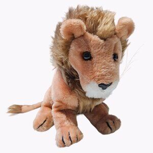 Vintage 70s Dakin Lion Plush 15 inch Plush Brown Big Cat Stuffed Animal Toy